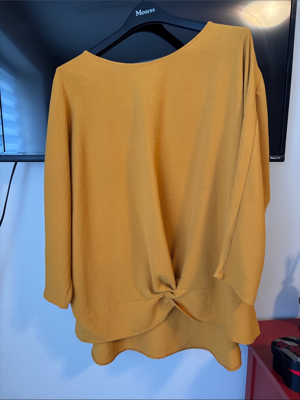 Primark Mustard Twist-Front Tunic Top